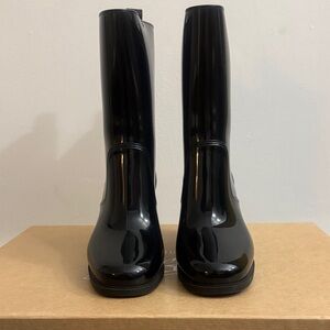 Christian Louboutin Glossy Black Heeled Boots